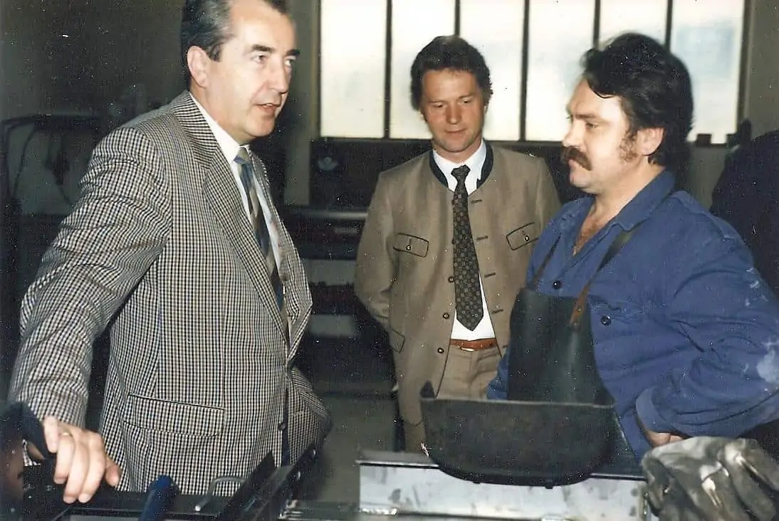 Besuch von Dr. Alois Mock im Juli 1986