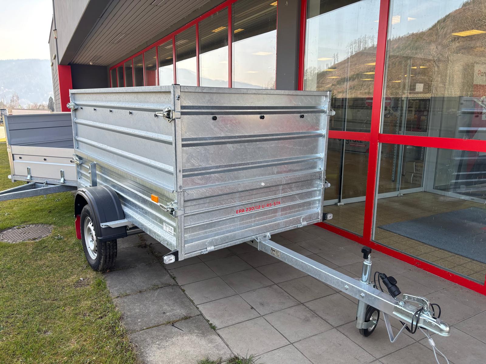 Garn. Stahl-Aufsatzwände verzinkt 600 mm,  EPA 230/12