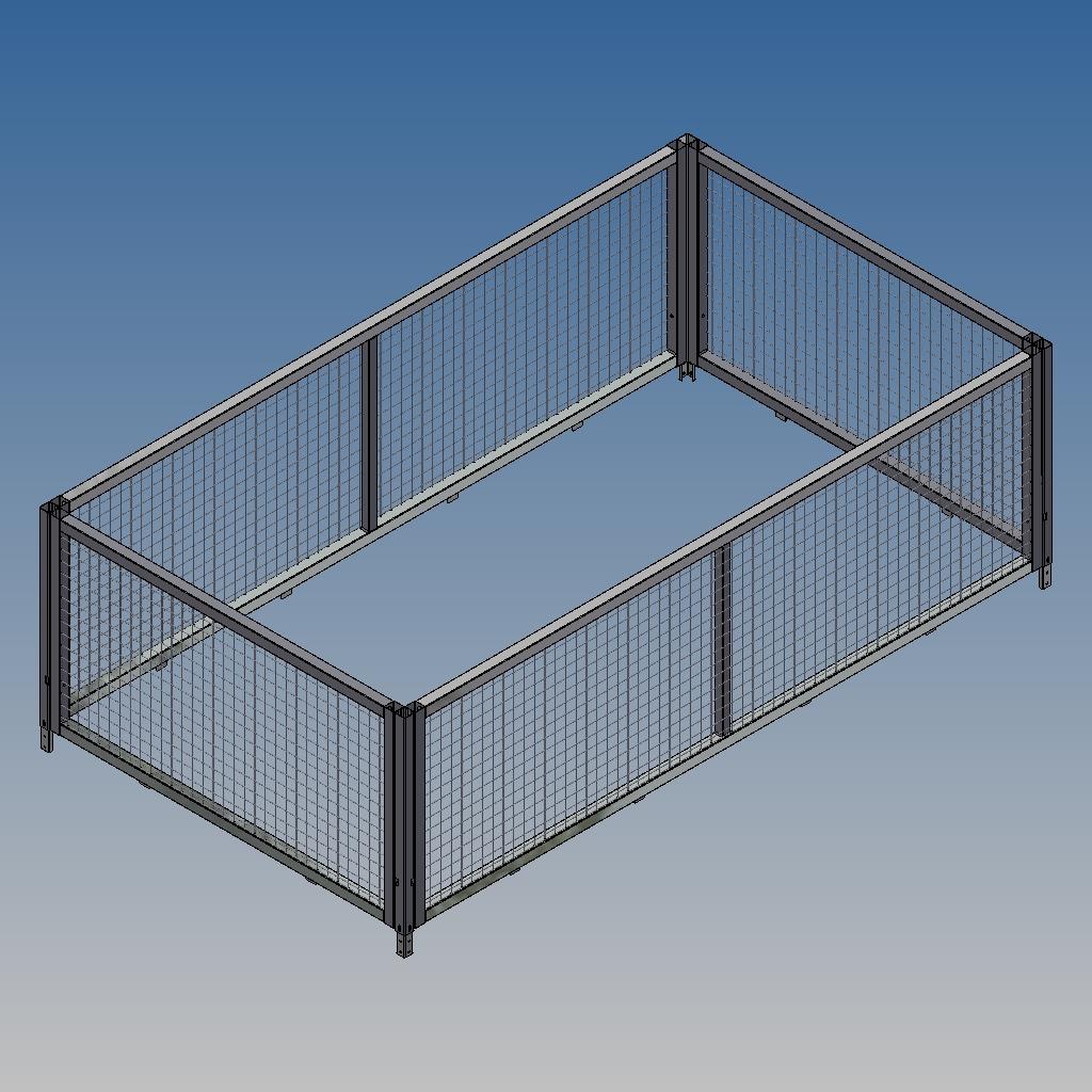 Laubgitter 90 cm, an 4 seiten zu öffnen zu 3-SKS 3060/18