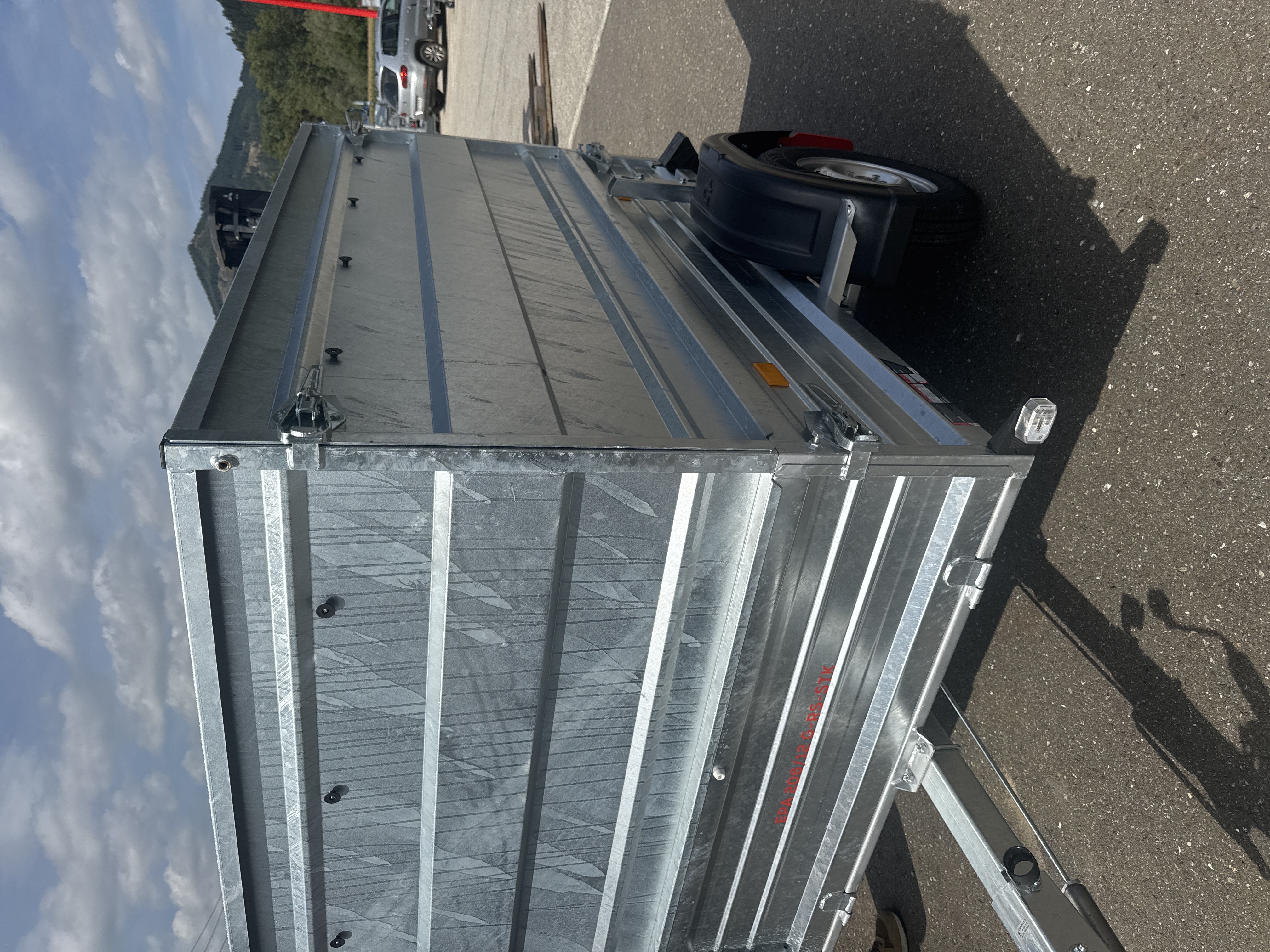 Garn. Stahl-Aufsatzwände verzinkt 800 mm,  EPA 206/12