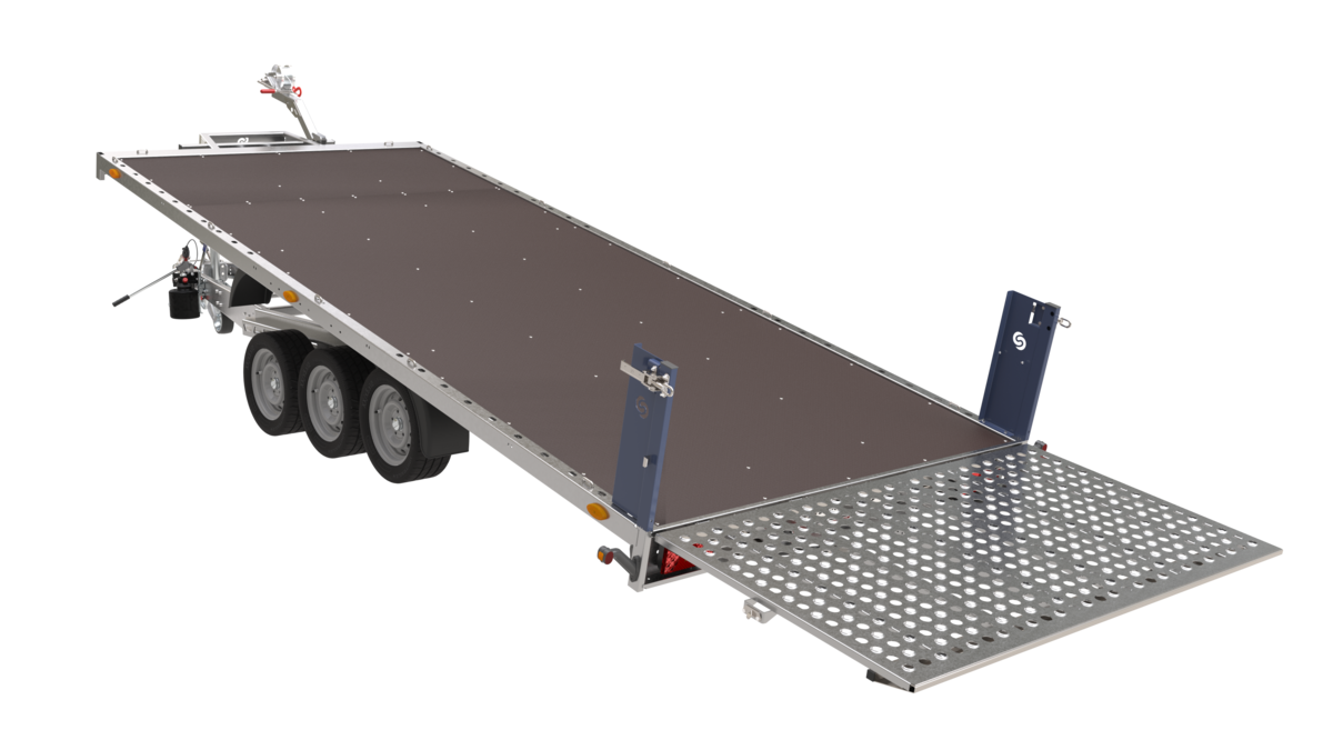 PAH 5080/21 TR (3500kg) + 2 Aluminium-Auffahrrampen (1,5 m hoch) anste