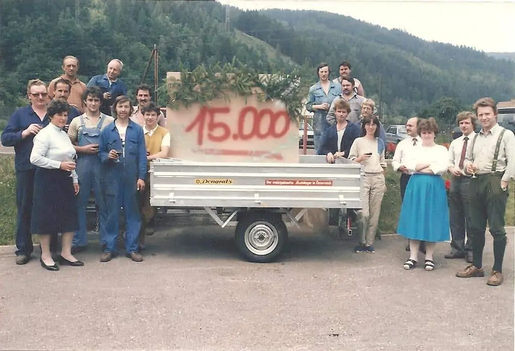 15.000 Anhänger verkauft Juni 1985