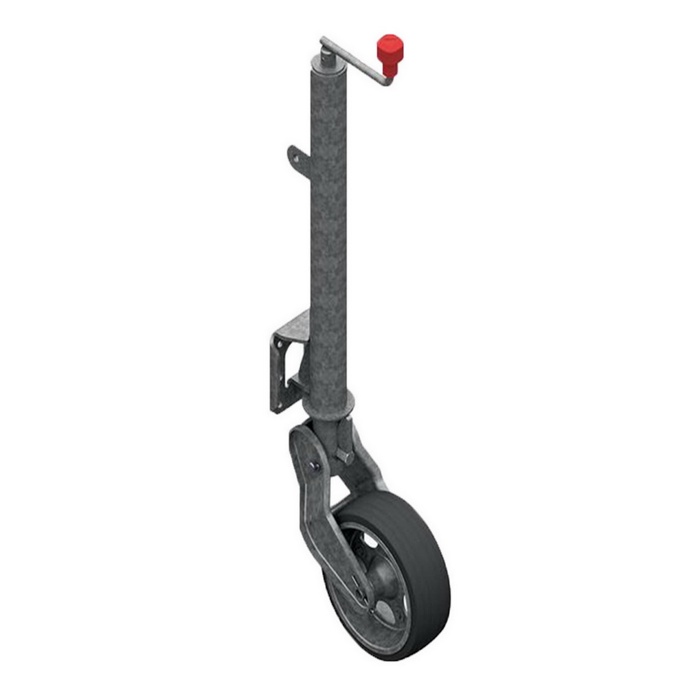 Automatikstützrad 500/300 kg Schwerlast mit Flansch verlängerte Ausf.