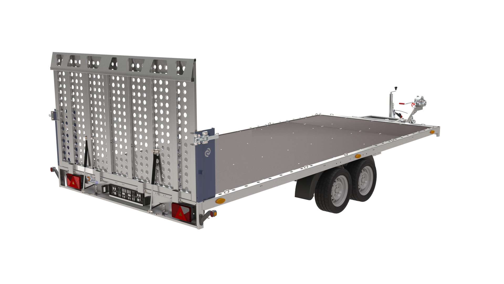 PAH 5080/21 T (3500kg) + 2 Aluminium-Auffahrrampen (1,5 m hoch) anstel