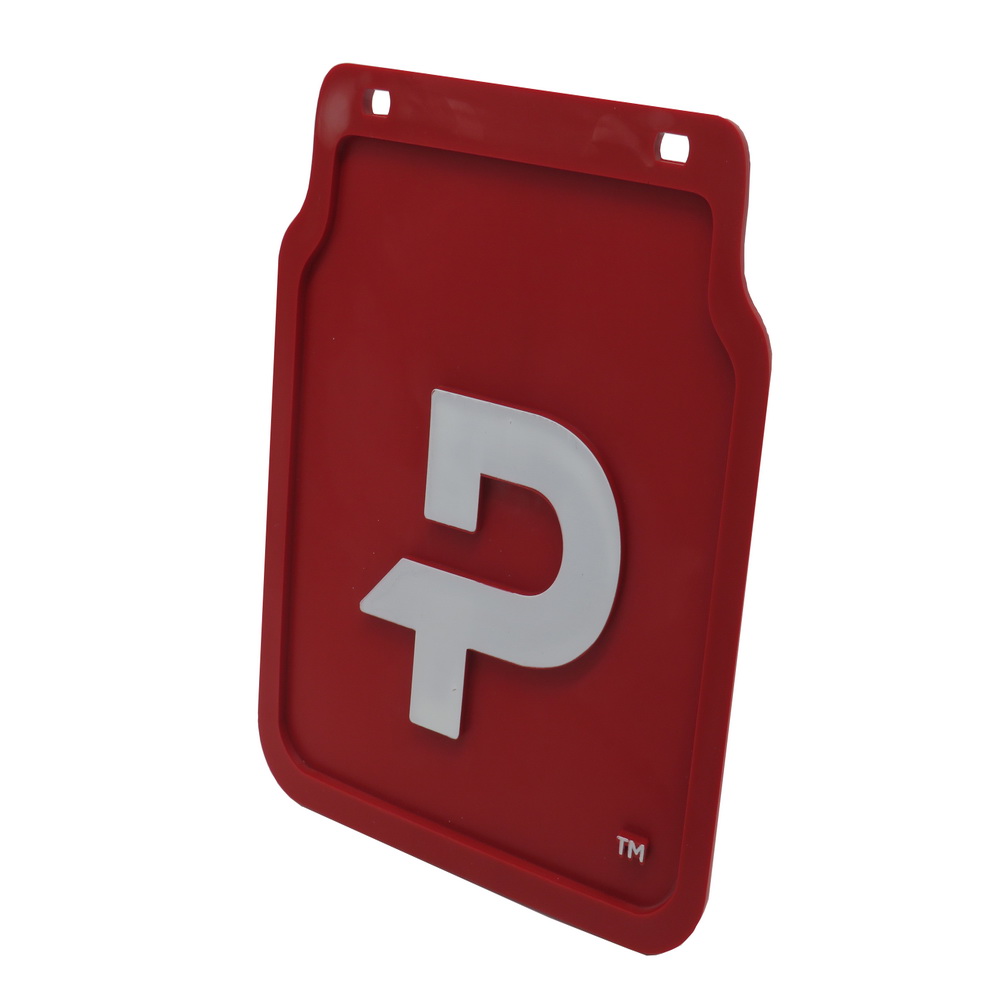 Pongratz Schmutzfänger rot mit Logo 'P'