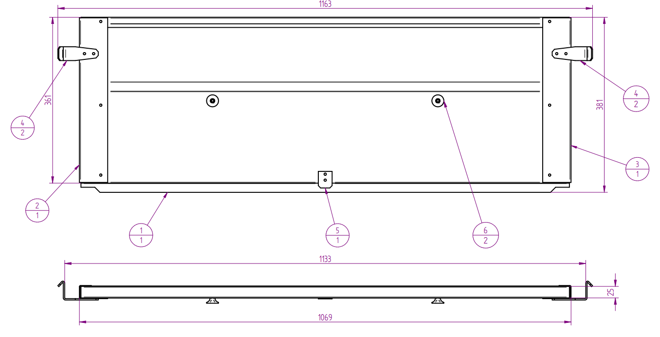 Rückaufsatzwand LPA U-B/Kippy Rückaufsatzwand LPA U-B/Kippy