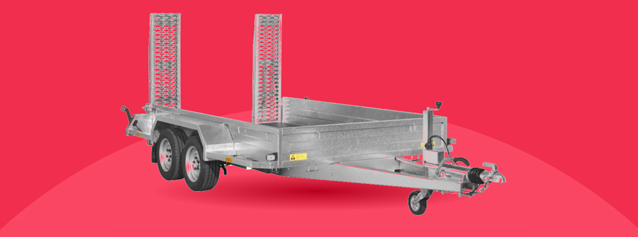Baumaschinentransporter