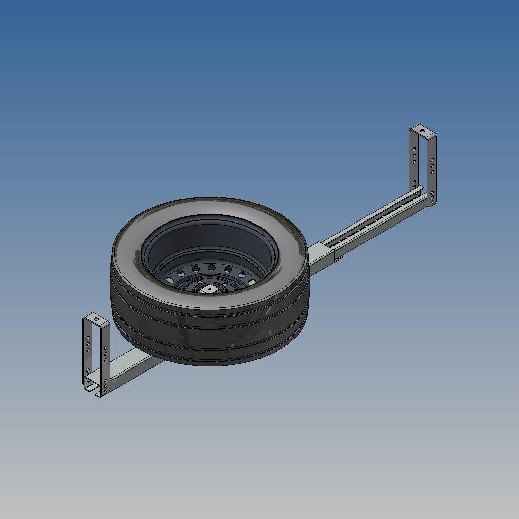 Ersatzrad mit Halter