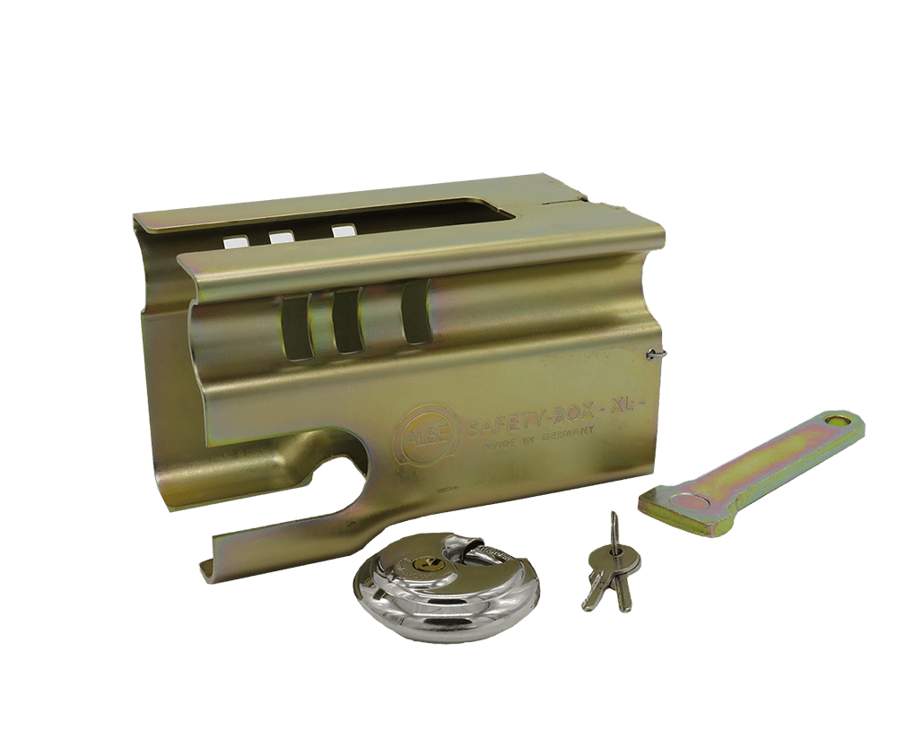 Absperrhaube klappbar