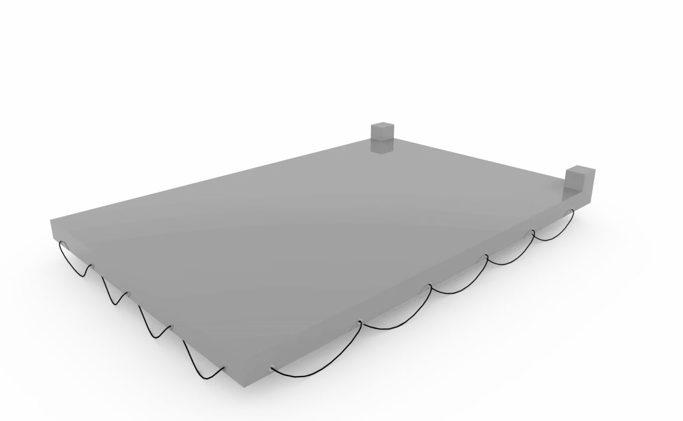 Flachplane grau zu RK 2300/15