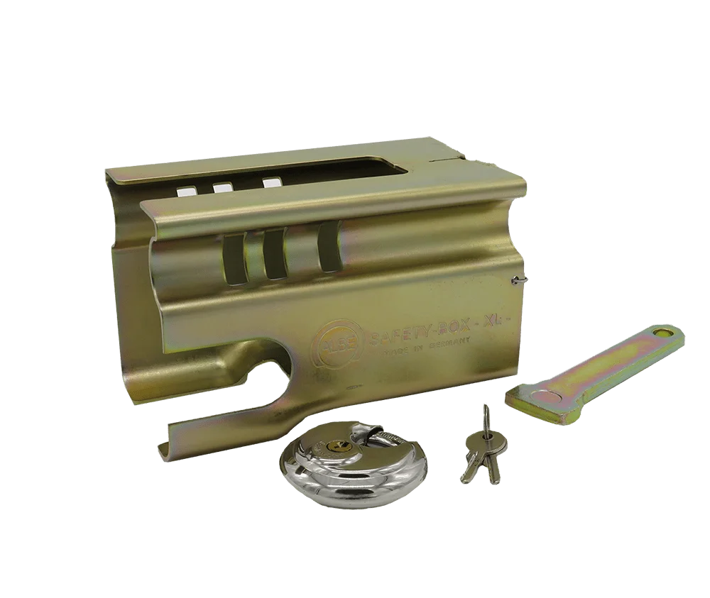 Absperrhaube klappbar