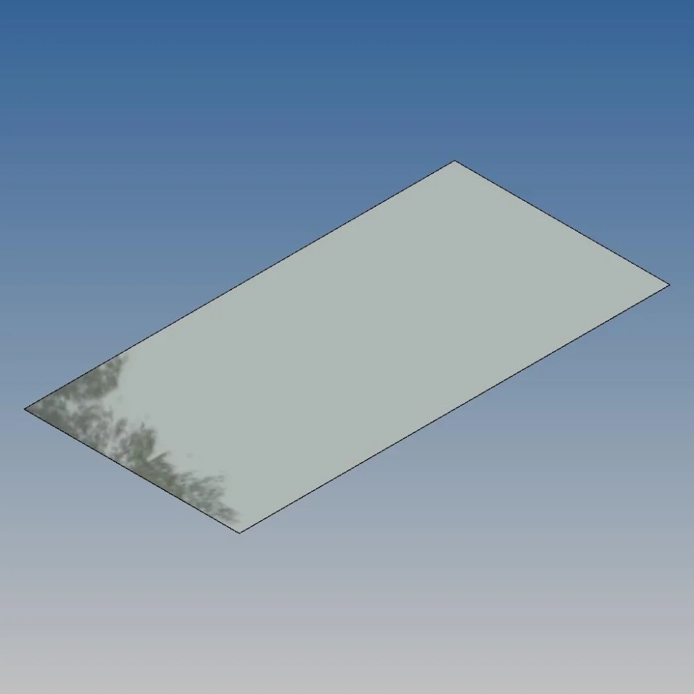 Stahlblechplatte auf Boden