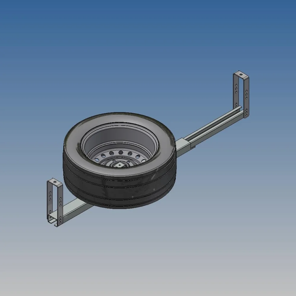 Ersatzrad Black Edition mit Halter