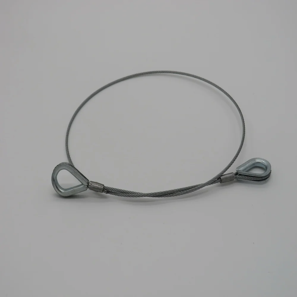 Hubbegrenzerseil Kauschen verpresst L=660 mm Bruchlast 2.54kN