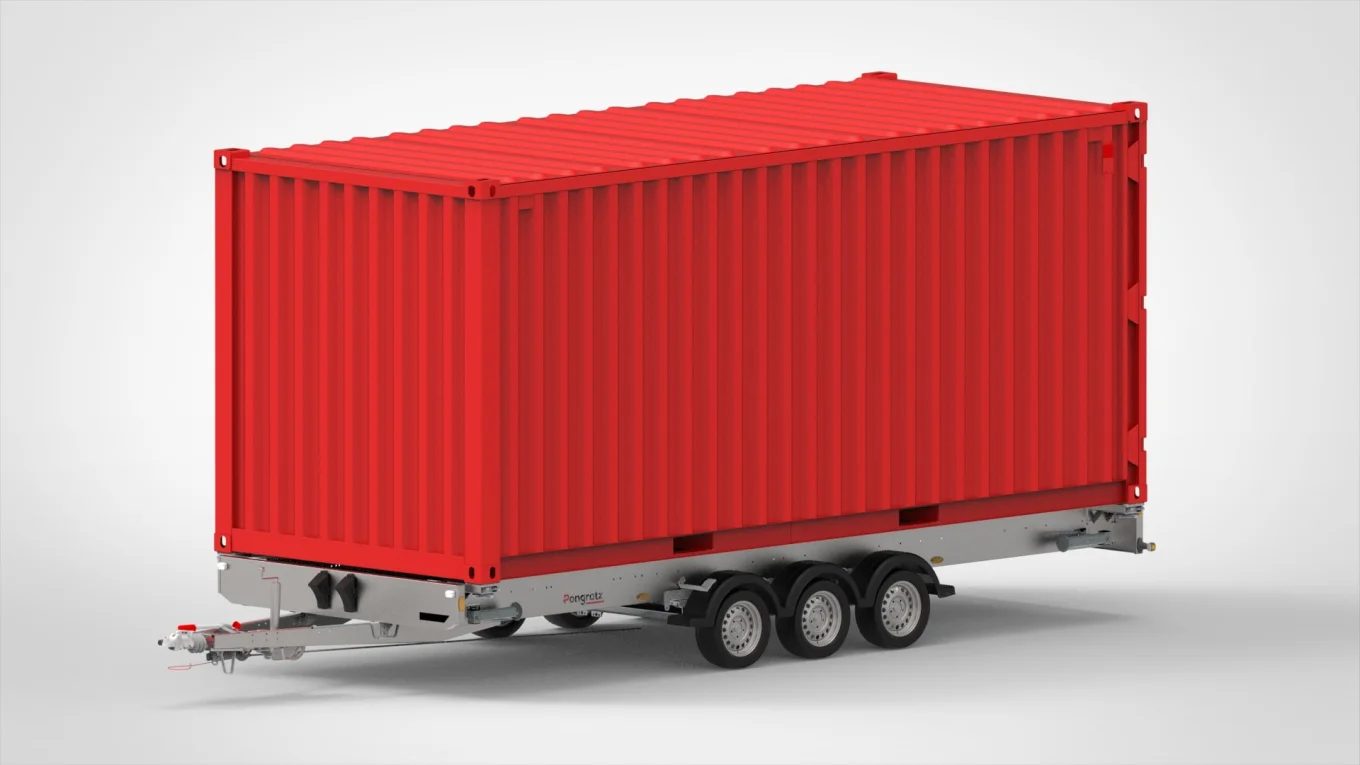 PCA 6000 TR, Tridem, 3500kg, V-Zuggabel, Bereifung 195/50R13C