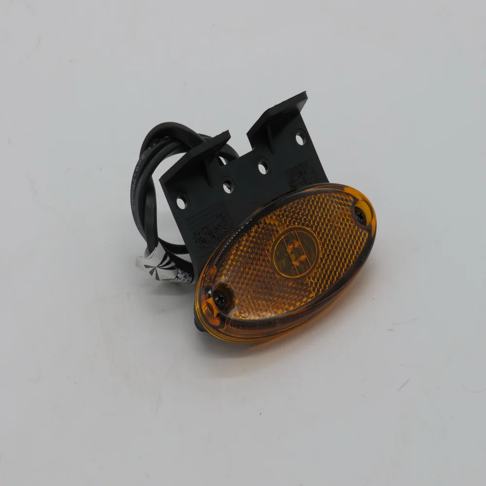 Seitenmarkierungsleuchte Flatpoint II orange mit Halter 90°