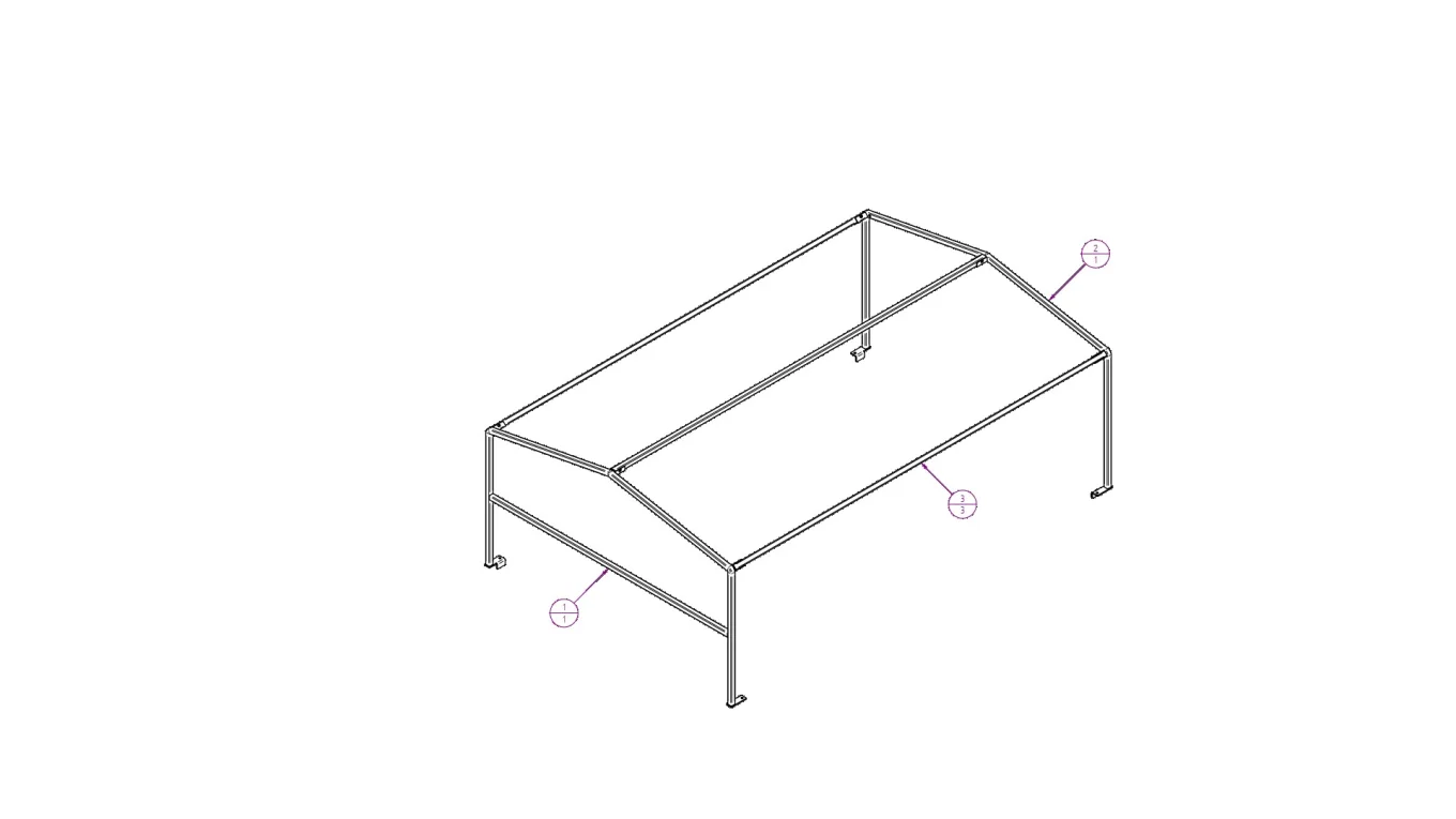 Planengestell 900mm zu PFA 185 U