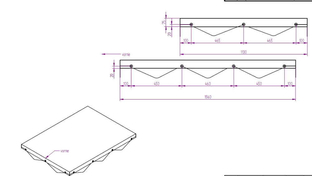 Flachplane grau zu MPA 160