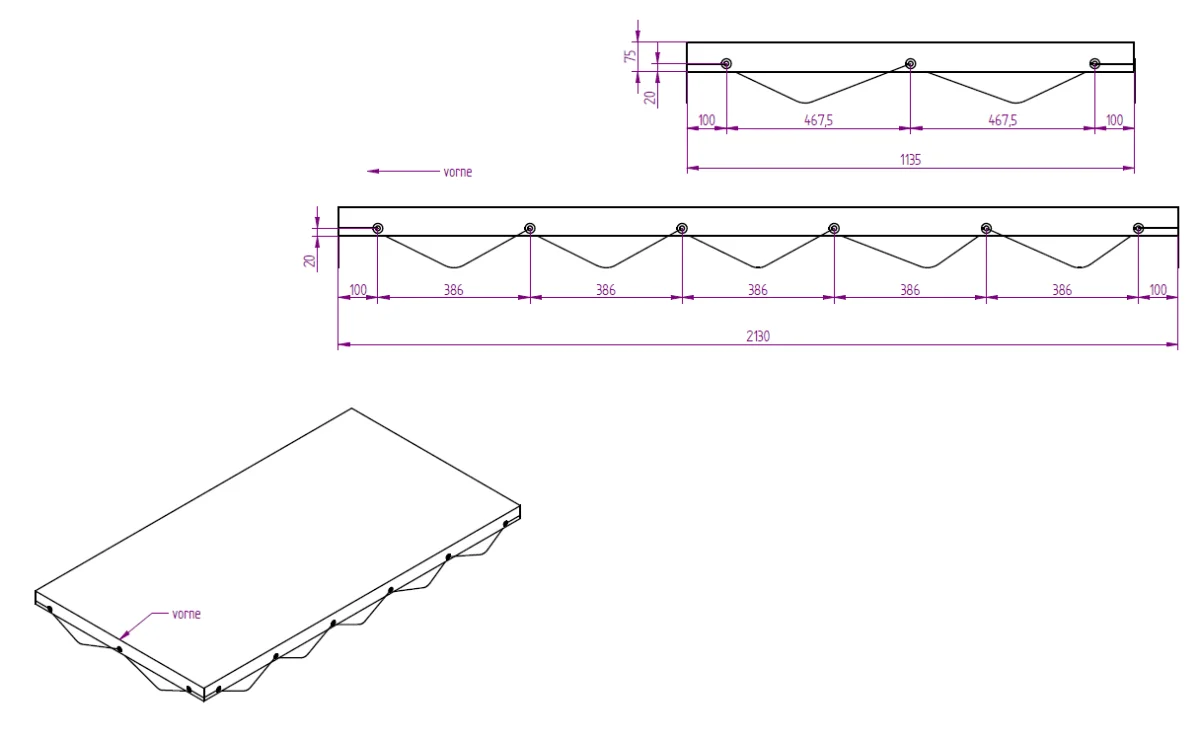 Flachplane grau zu MPA 205