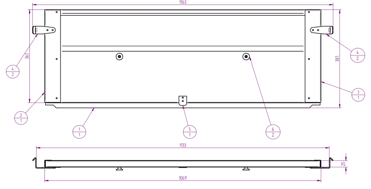 Rückaufsatzwand LPA U-B/Kippy