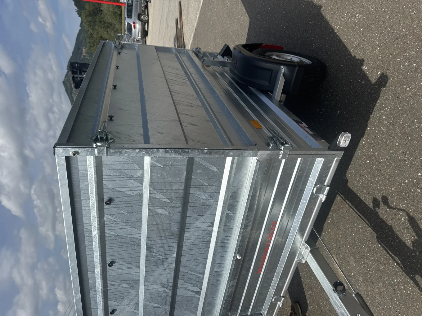 Garn. Stahl-Aufsatzwände verzinkt 800 mm,  EPA 206/12