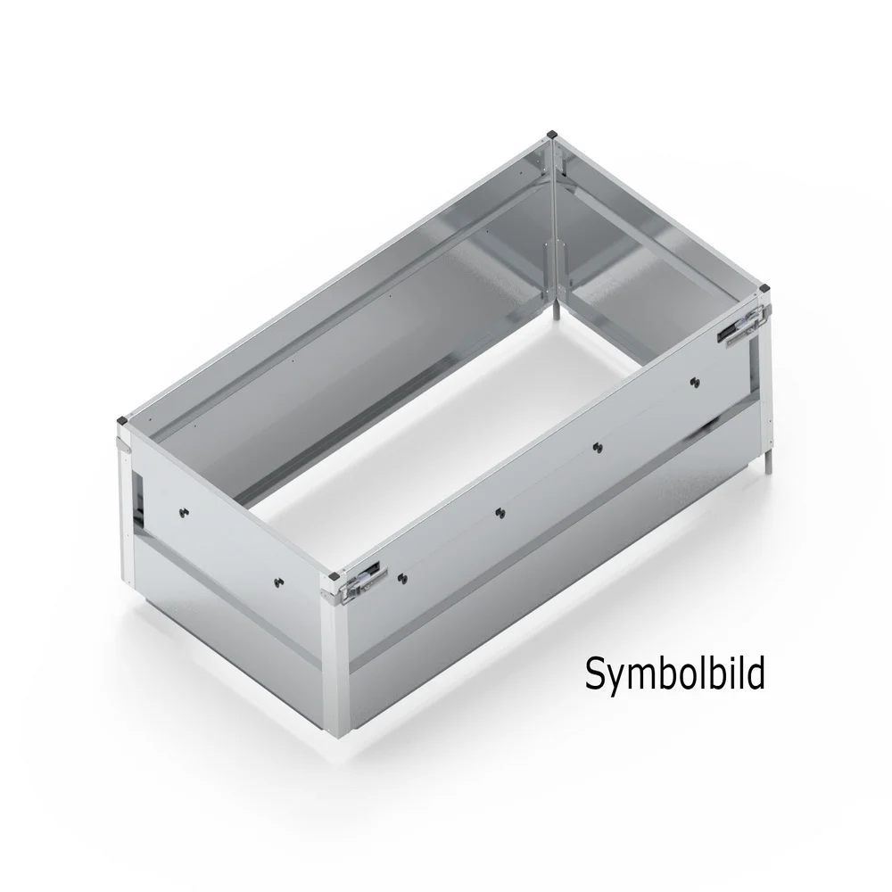 Garn. Stahl-Aufsatzwände verzinkt 360 mm, LPA 150