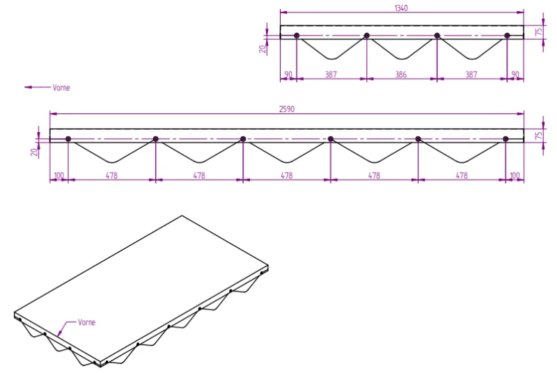 Flachplane grau zu LPA & EPA 250/12