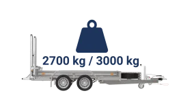 PMT S 2600/15 T (2700kg) + 2 Aluminium-Auffahrrampen (1,5 m hoch) ans