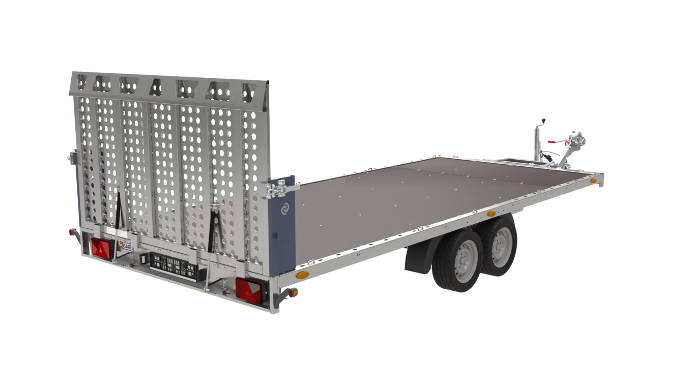 PAH 5070/21 T 3500kg + 2 Aluminium-Auffahrrampen (1,5 m hoch) anstelle