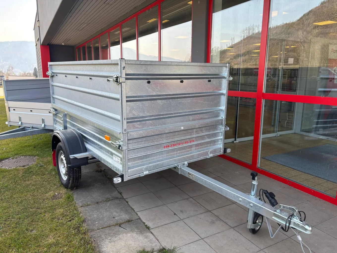 Garn. Stahl-Aufsatzwände verzinkt 600 mm,  EPA 230/12