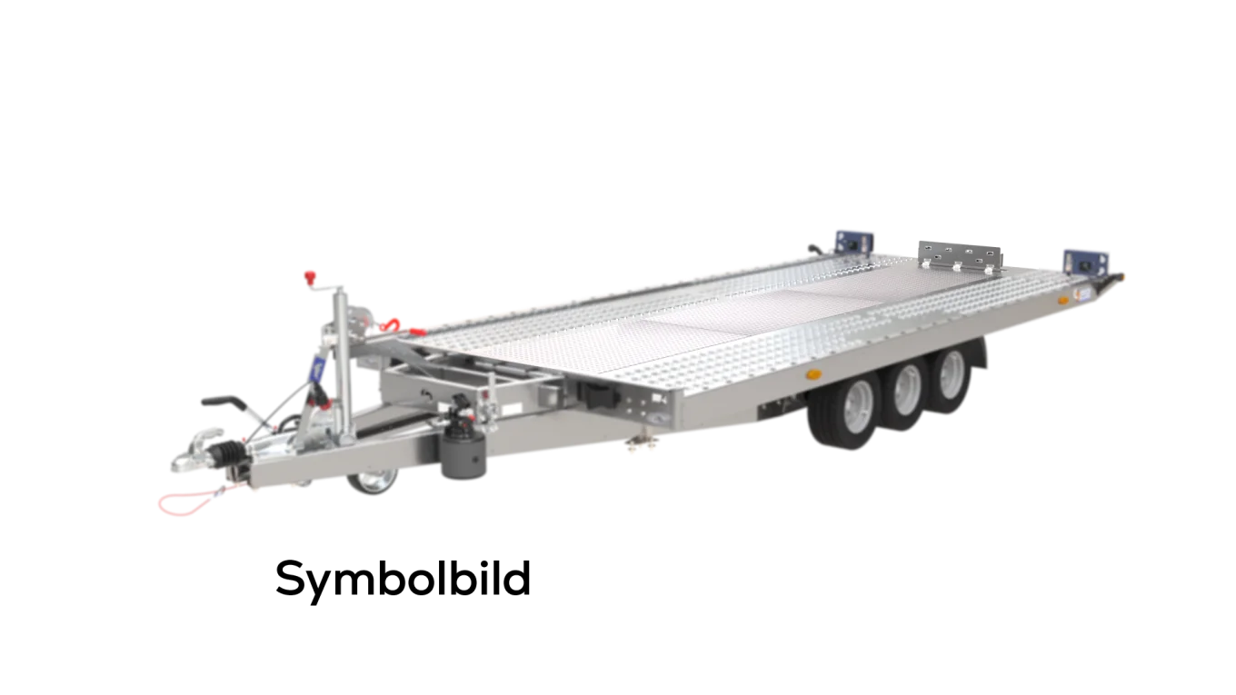 Aluminium-Riffelblech zwischen den Fahrspuren montiert
