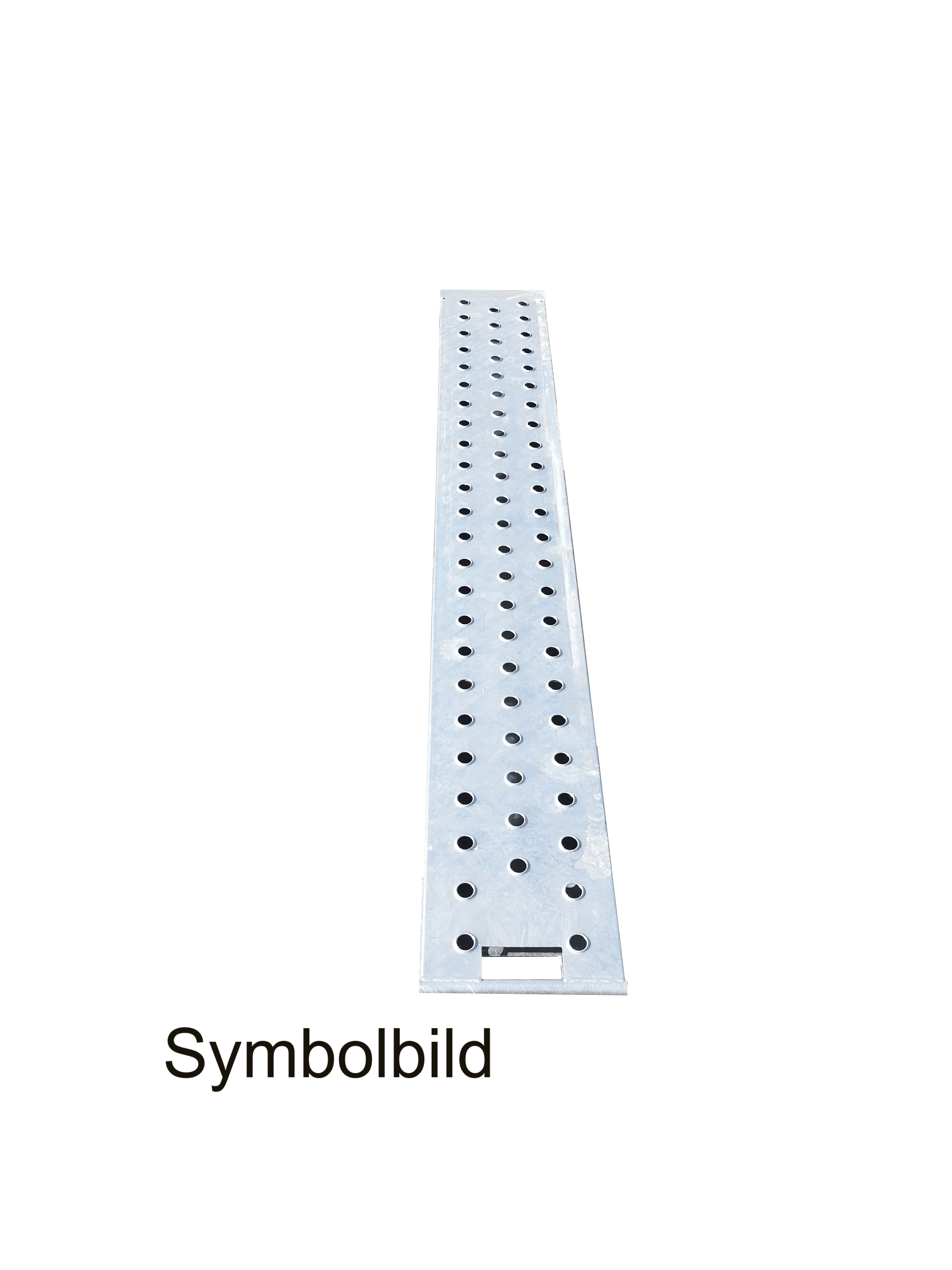 2 steel loading ramps  (galvanised perforated plate)