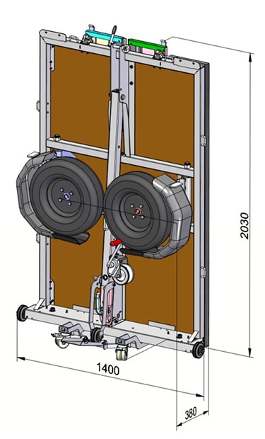 Pongami Abmessungen Rollwagen