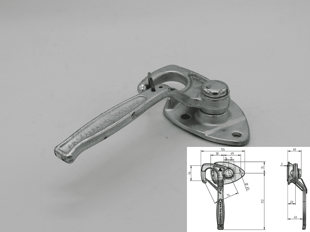angle lever fastening right   for 3-SKS/ RK