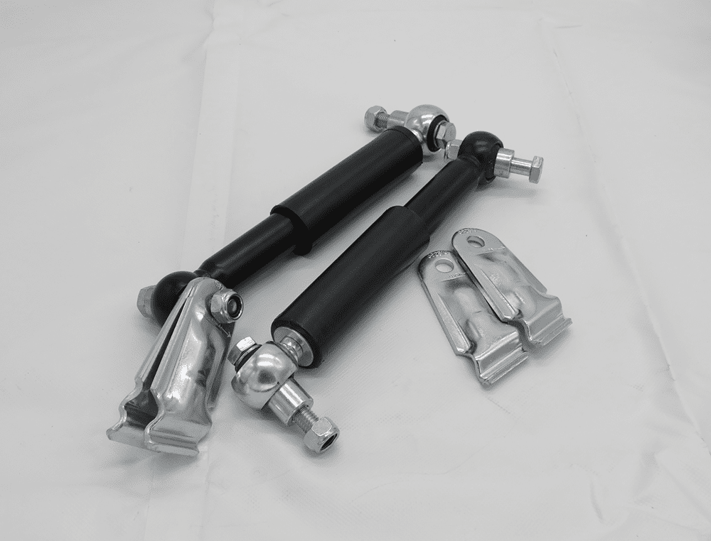 1 pair axle shock absorbers (100 km/h-model - Germany) single-axle only for overrun braking trailers)
